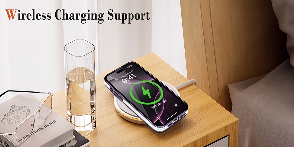 For IPhone 16/15 Plus/14/13 Pro Max Case Glitter, Support Wireless Charging, Shiny Bling Sparkly Bumper Cover For Women Soft Slim Shockproof Protective Phone