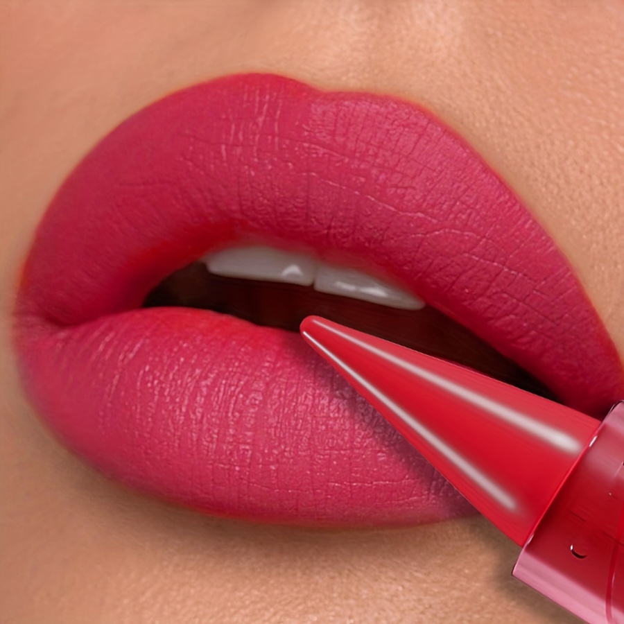 Lipstick, Waterproof, Lasting Makeup, Matte, Not Sticky, Not Greasy, Lip Liner, Rose Red