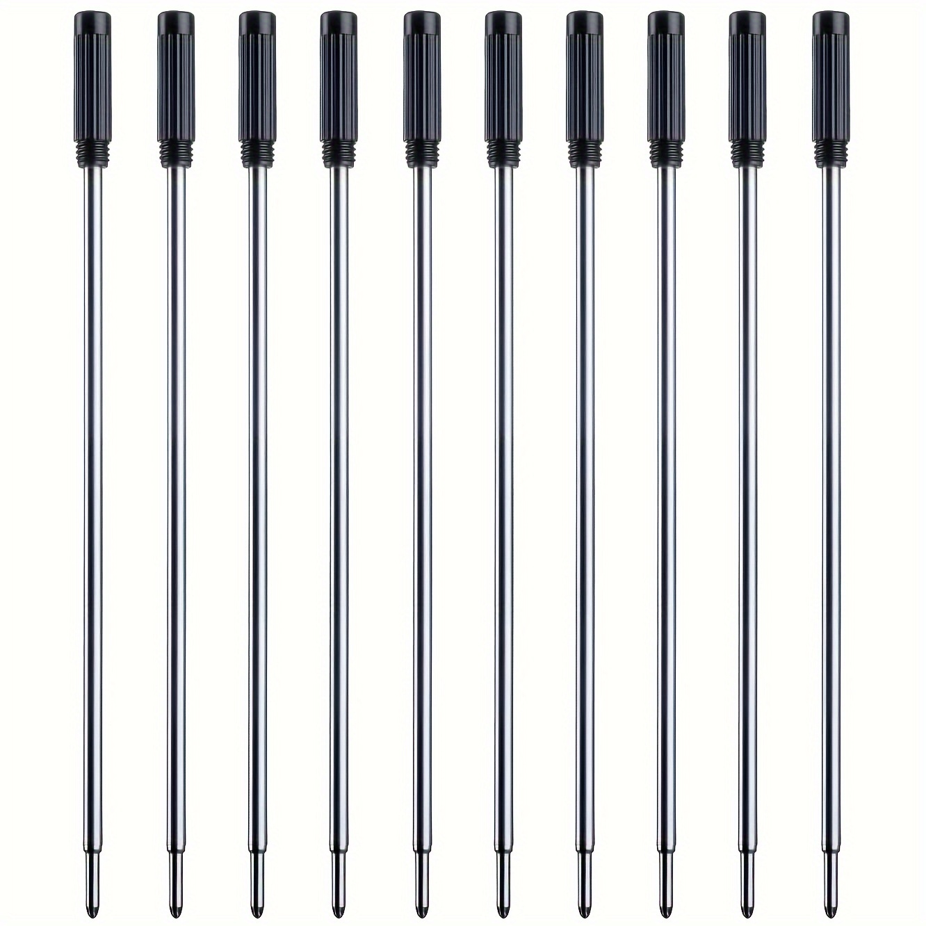 

4.5'' Cross Compatible Ballpoint Pen Refills Black/blue Ink Refills (10pcs), Replaceable Pens Refills, 1mm Medium Tip
