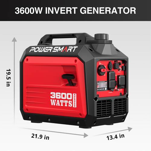 3600w portable 149cc gas powered 70db manual start portable generator for jobsites emergency camping tailgating rv travel
