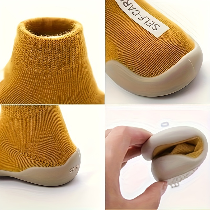 Toddler Slip-On Sneakers in Solid Colors - Comfortable Fabric Upper with Rubber Sole for Boys & Girls, Ideal for All Seasons, Easy to Wear Walking Shoes, Youngsters Shoes