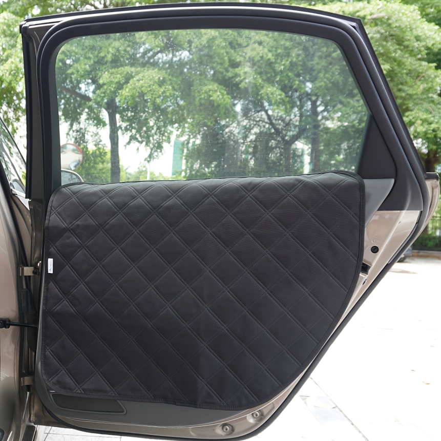 Image of Dog Scratch Protection Car Door Protector, 2pcs And Stain-resistant, Suitable For Car, Truck, Suv Interior Door Cover Protection