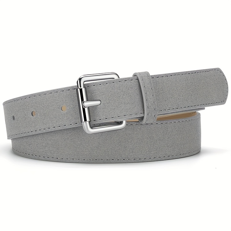 Chic 1-Pack Women's PU Belt, Simple Reverse Suede