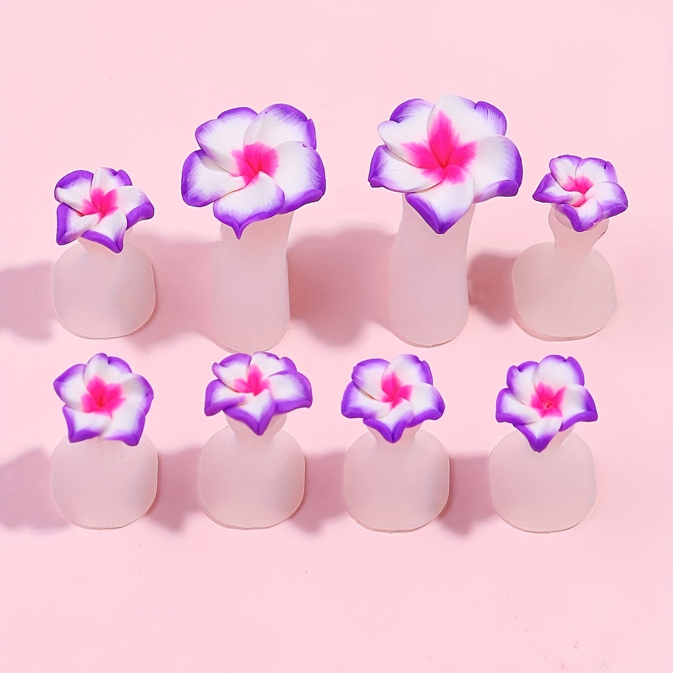 8pcs Silicone Flower Nail Dividers - Black Petal Toe Separators For Pedicure & Manicure, Floral Nail Art Stickers For Women & S, Daily Diy Nail Care Tools, Elegant Design, Durable Stickers