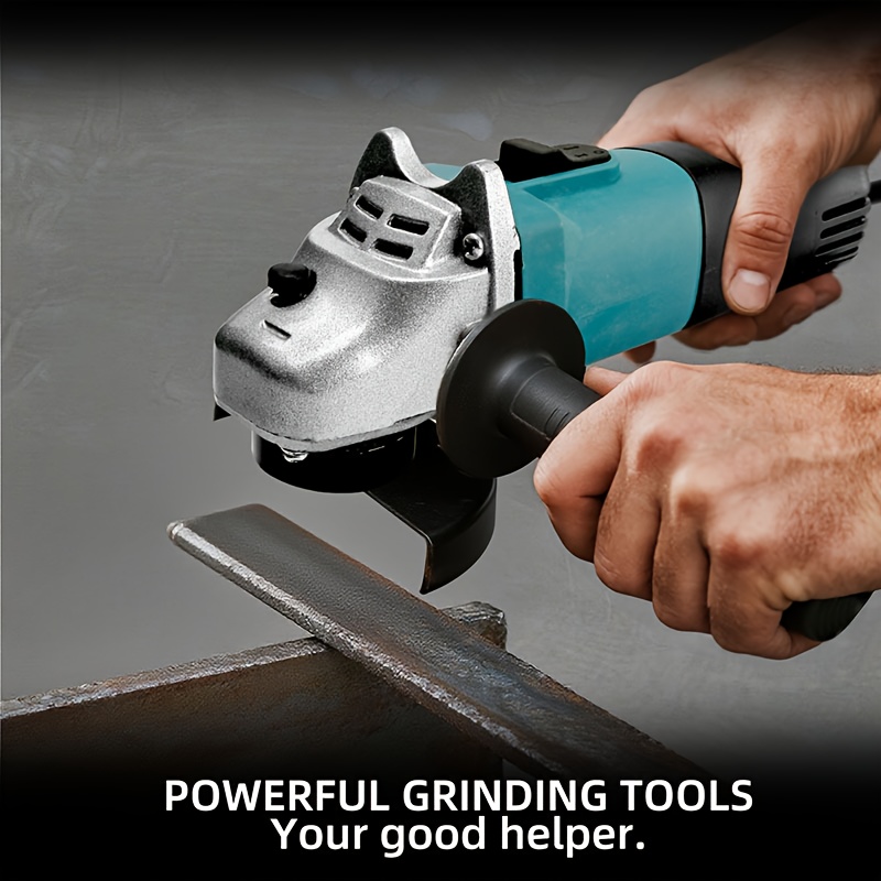 11,43 cm Zware Elektrische Haakse Slijper met Slijpschijf & Sleutel