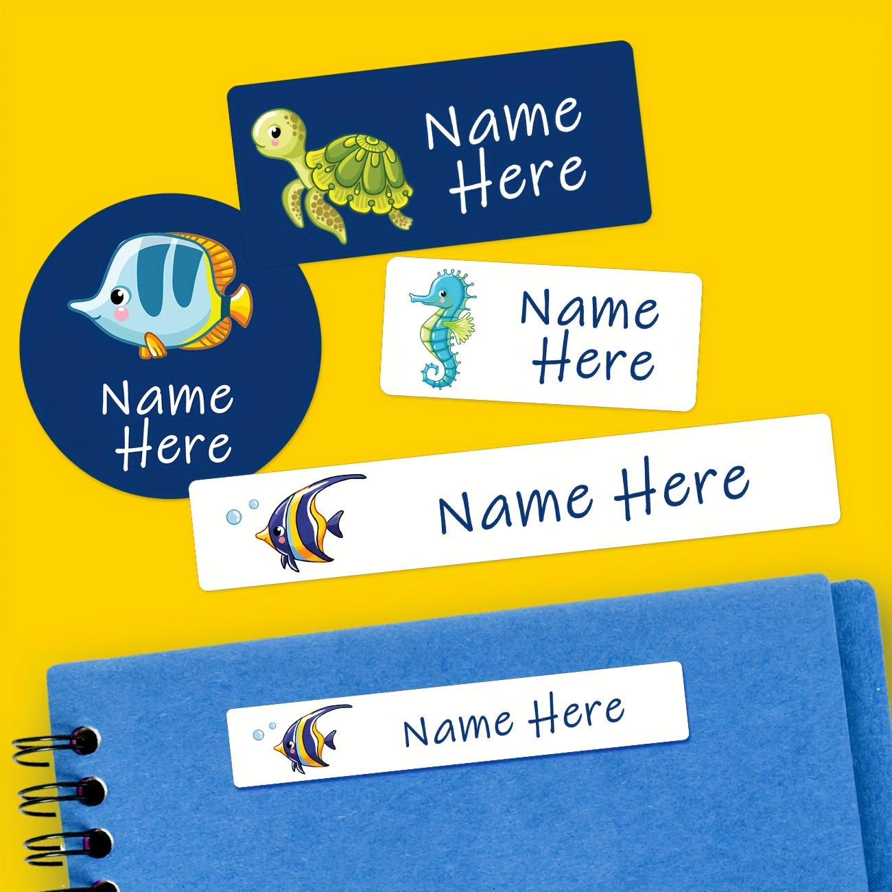 

Personalized Name Labels (152 Pcs) - Customizable Waterproof Stickers For School Supplies, Bottles, Lunch Boxes, And More
