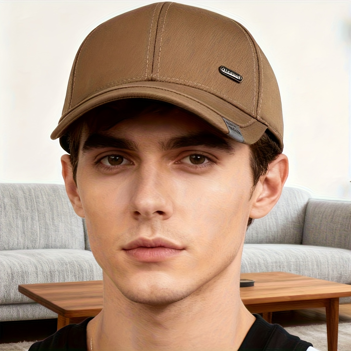 Casquette de baseball pour homme avec motif de lettres ajustable, bonnets de papa parfaits pour le printemps et l'été.