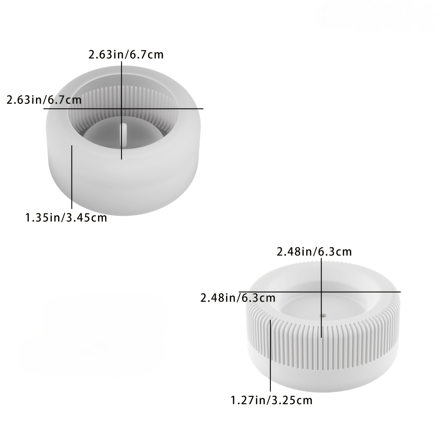 TEMU Striped Incense Holder Mold (new Arrival) Suitable For Clay, Resin, Silicone, Aromatherapy Candle Vessels, Plaster, And Epoxy Casting