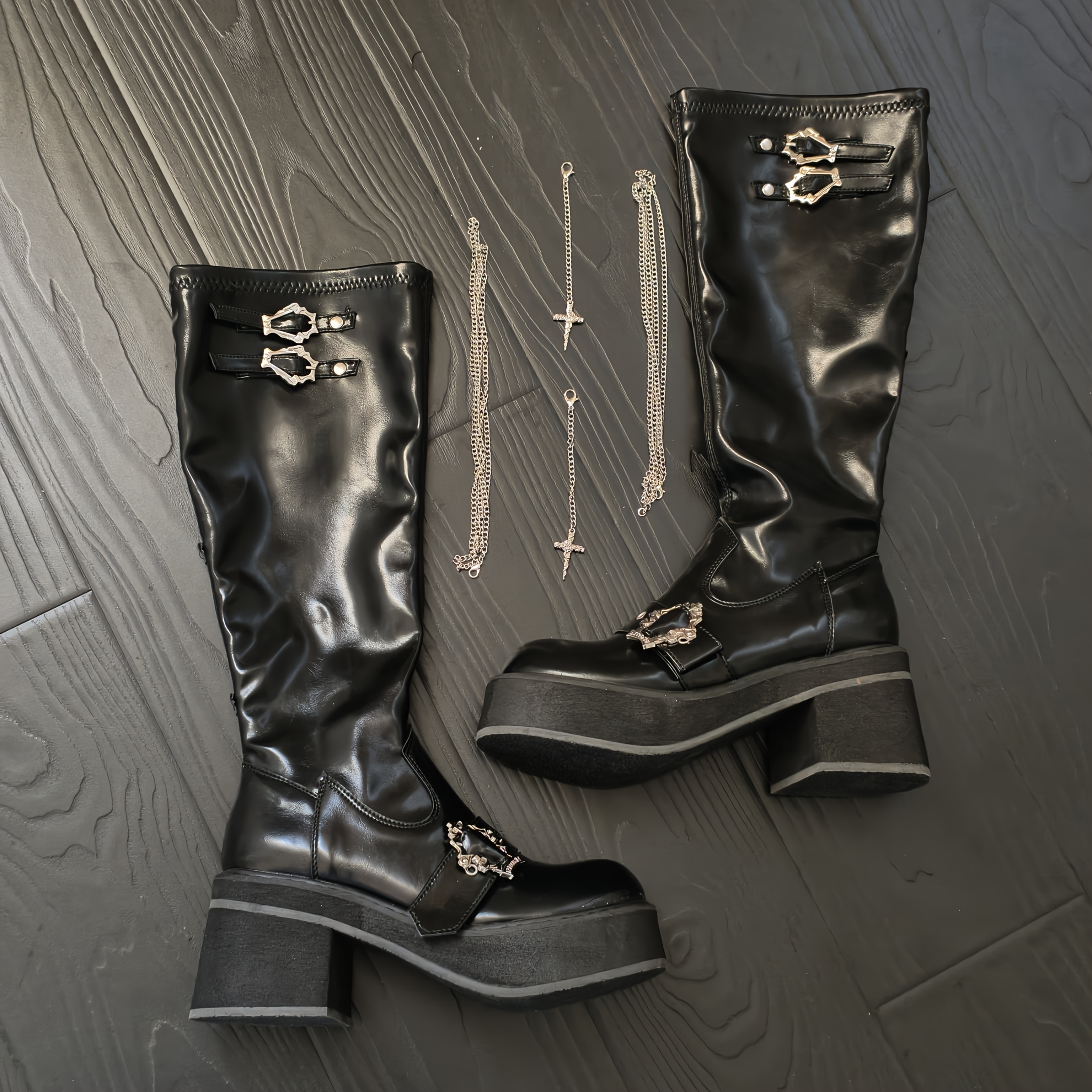 y2k punk platform spicy gothic boots women's - Temu Mauritius