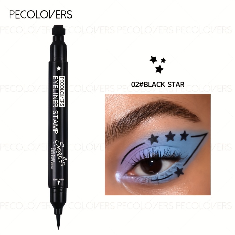 1pc Double-ended Eyeliner And , Waterproof, , Suitable For Beginners