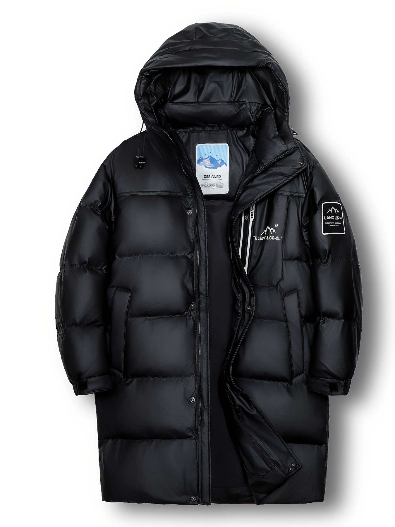 Men's Hooded Thickened Warm Down Jacket for Winter