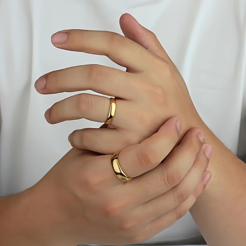 Stainless Steel 4mm Romance Style Ring