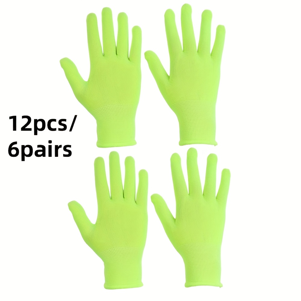 E-shop 6 Paar Leuchtende Handschuhe – Leuchten im Dunkeln, Ideal für Konzerte, Tanzpartys, Nachtsport, Rollenspielkostüme – Leuchtende Arbeit &