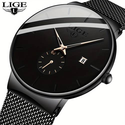 watches top brand luxury quartz watch casual mesh steel sport watch women men three pin calendar watch holiday gift watch