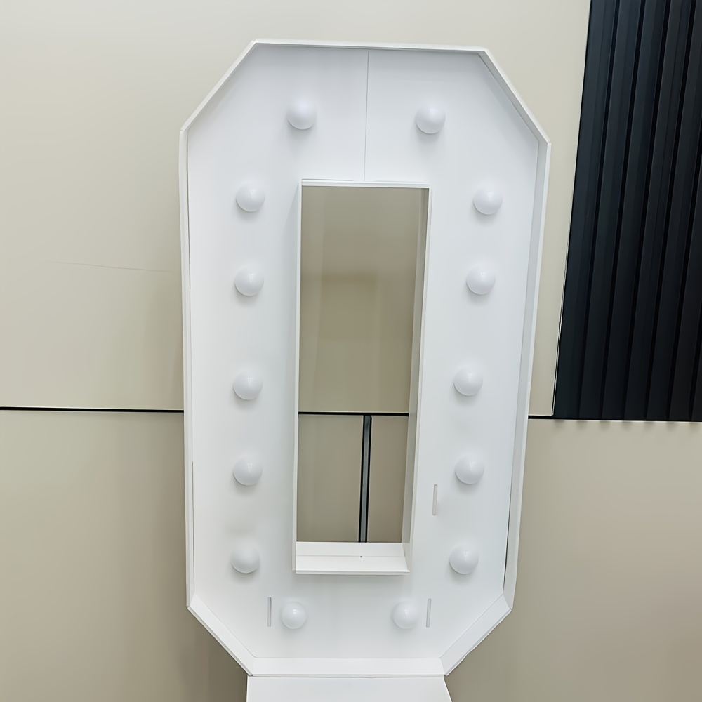 TEMU Chiffres LED blanc chaud de 91 cm - Décoration murale éclairée pour célébrations, remises de diplômes et plus (0-9), panneau KT à brancher