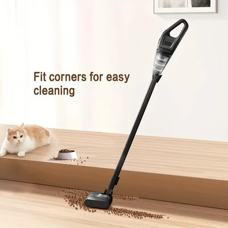 cordless vacuum cleaner super light suitable for home and car use with powerful suction of deep cleaning hard floors carpets and pet hair easy vacuuming details 3