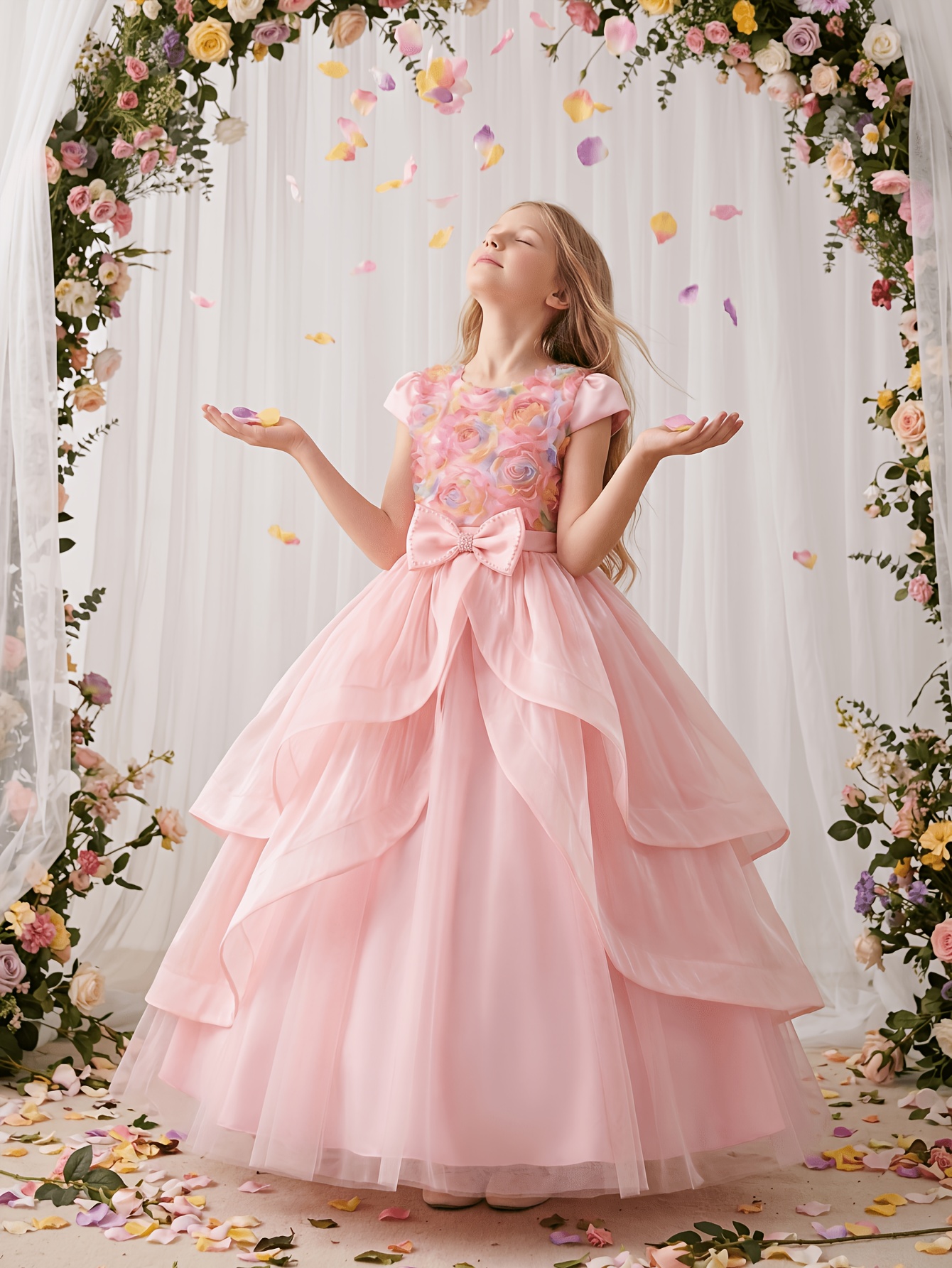 princess homecoming dress Princess Sparkly Sweetheart Homecoming Dresses with 3d Flowers, Pink S –  Uniquedresss