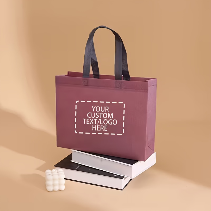 50 Customizable Non-Woven Fabric Gift Bags, Large Capacity