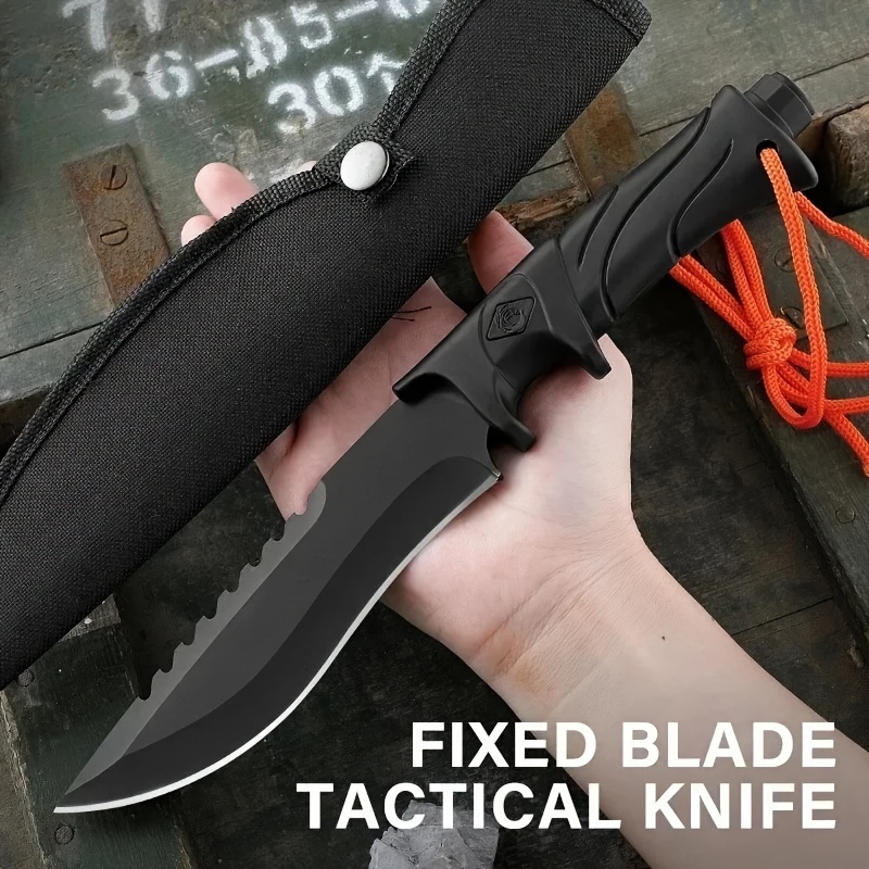 

High Hardness Straight Edge, Edc Fixed Blade And Sheath, Suitable For Outdoor Survival, Adventure, Fishing, Multi-purpose Cutting Knife