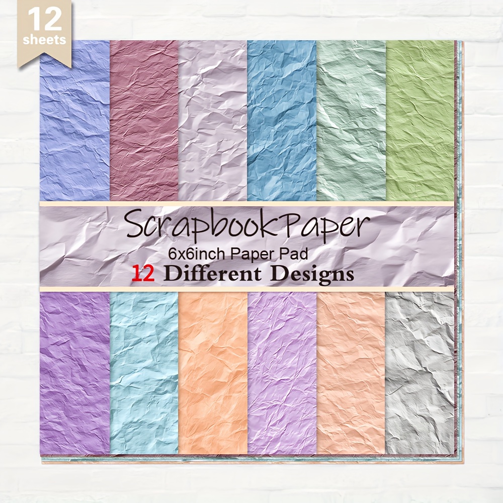 TEMU A Set Of 12 Sheets Of 6x6 Inch Paper, Perfect For Card Making, Journaling, And Diary Scrapbooking. Supplies Serve As Backgrounds For Albums And