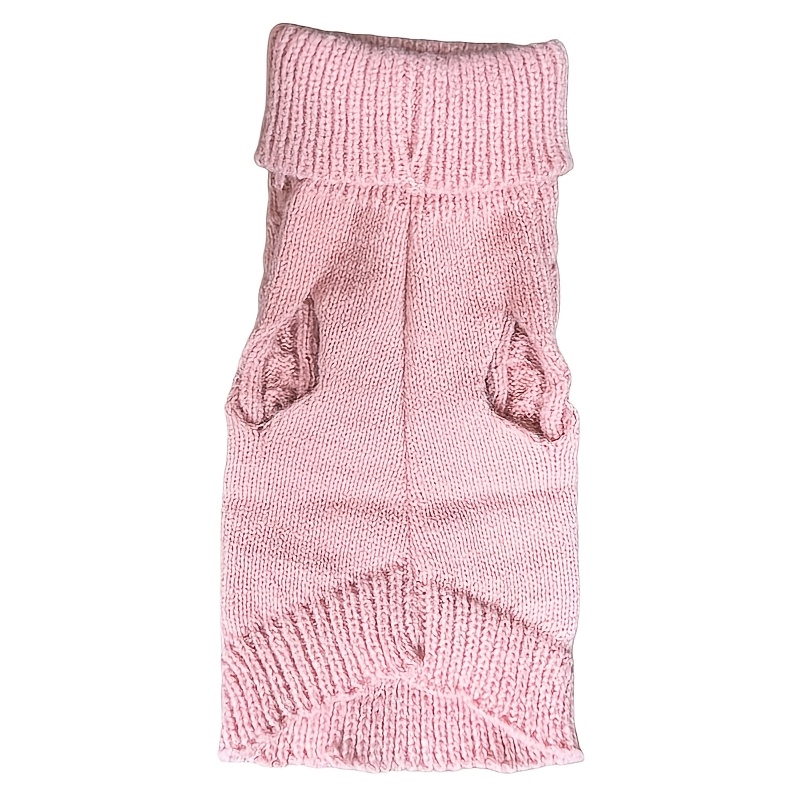 cross border   leg casual elastic solid color multi style full twist knit comfortable teddy bichon dog sweater Product details 9