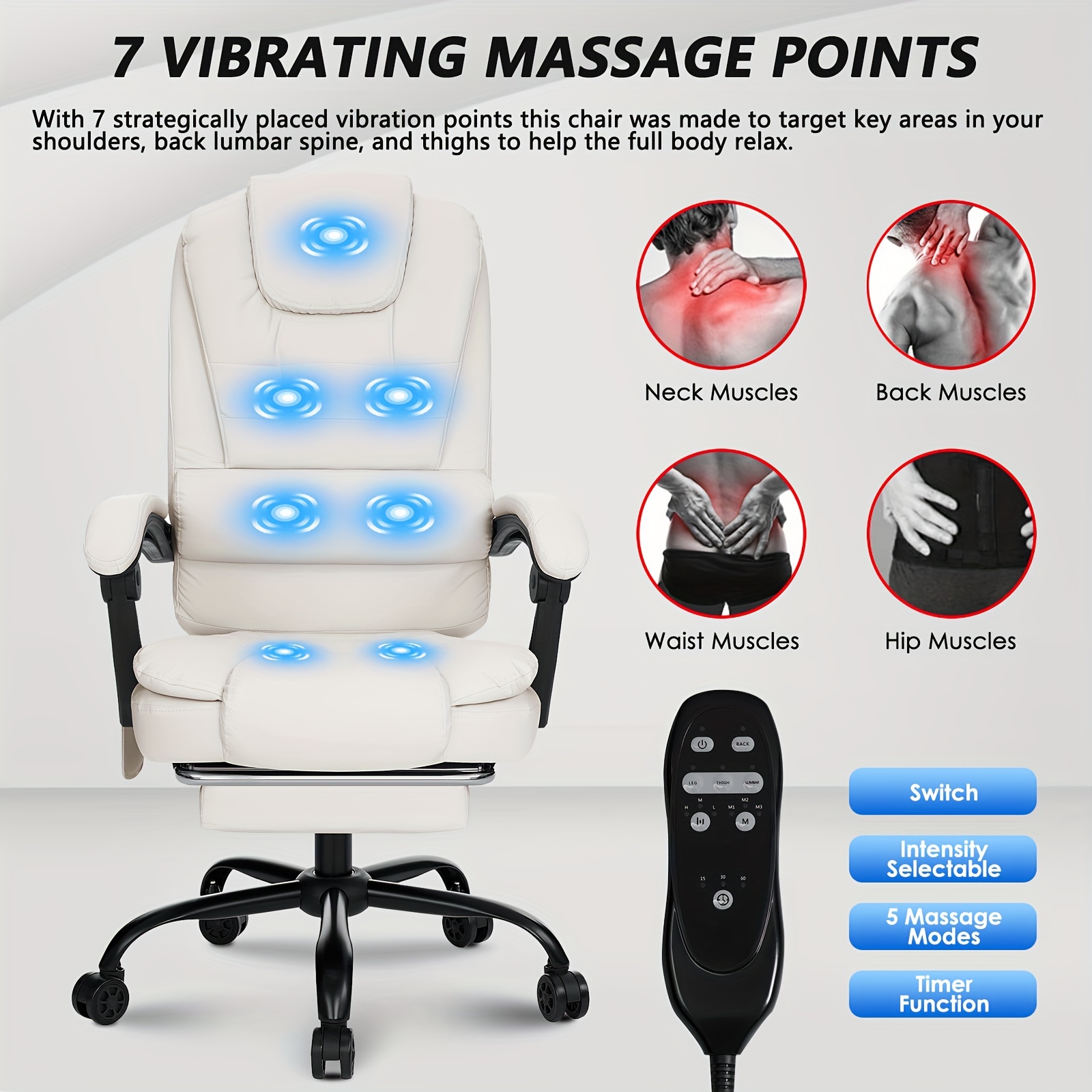 massage executive office chair massage footrest - Temu