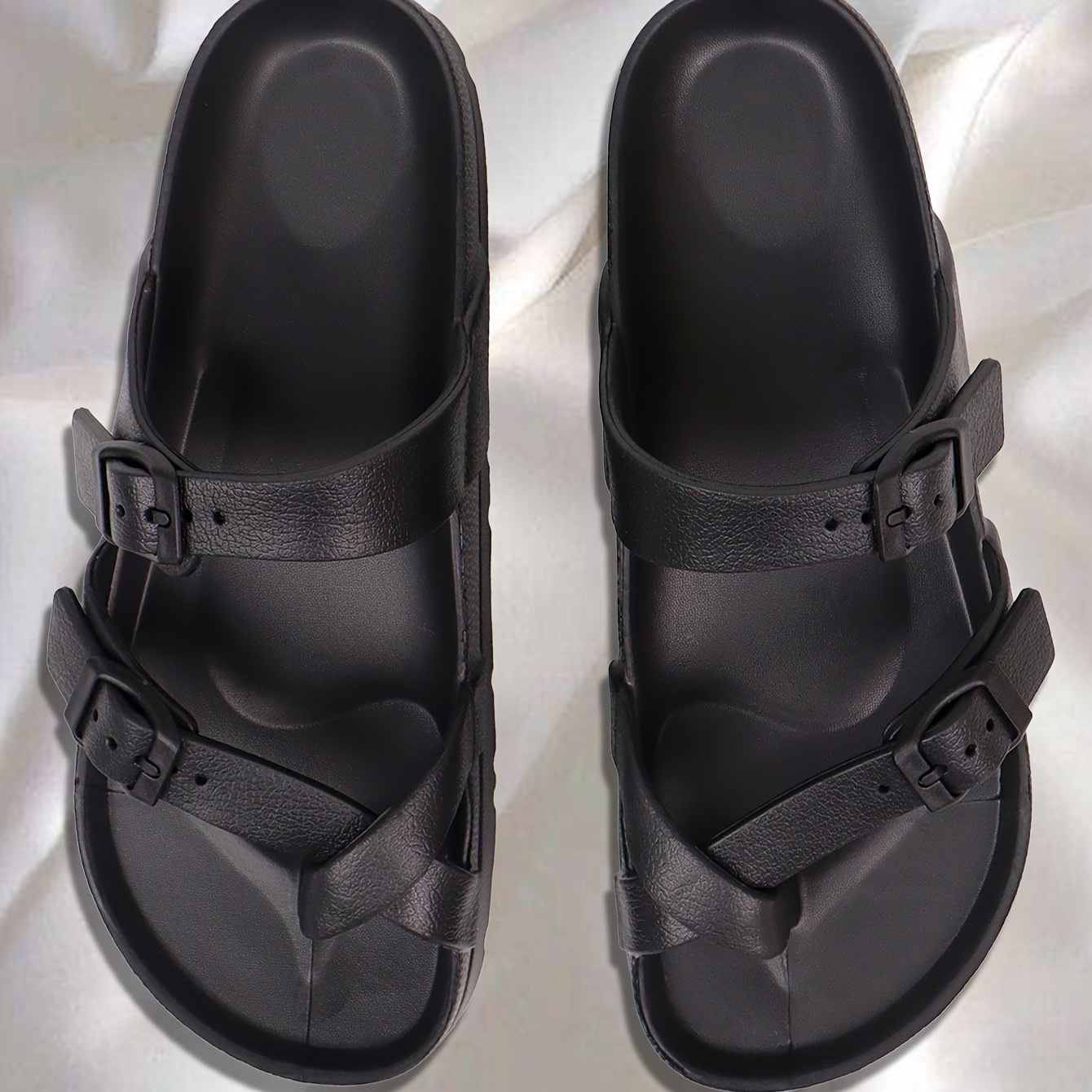 fashion new womens thick soled   with arch support comfortable soft soled slippers for   use thick soled adjustable   shoes bathroom slippers non slip eva outdoor sandals Product details 5