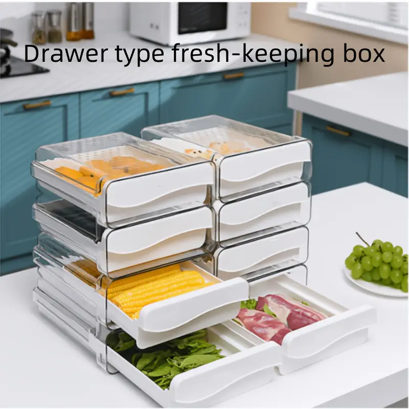 kühlschrank aufbewahrungsbox schubladen design