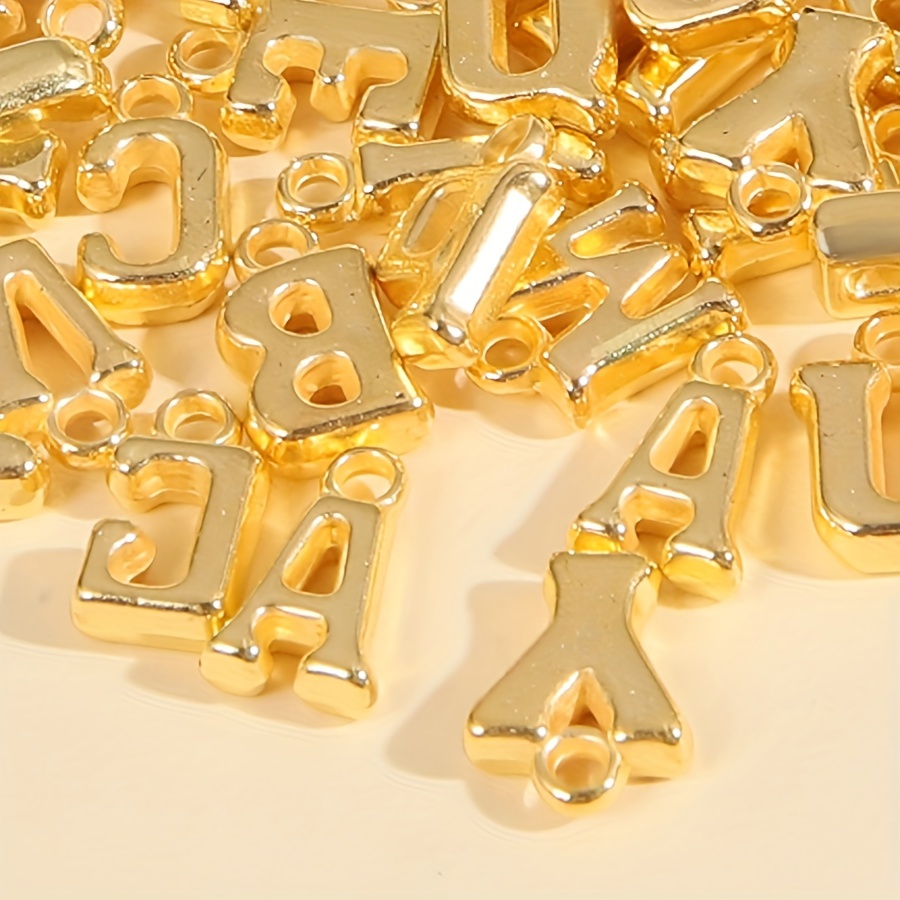 

100pcs 3d - & Silvery Plastic Letter Pendants For , Keychains &