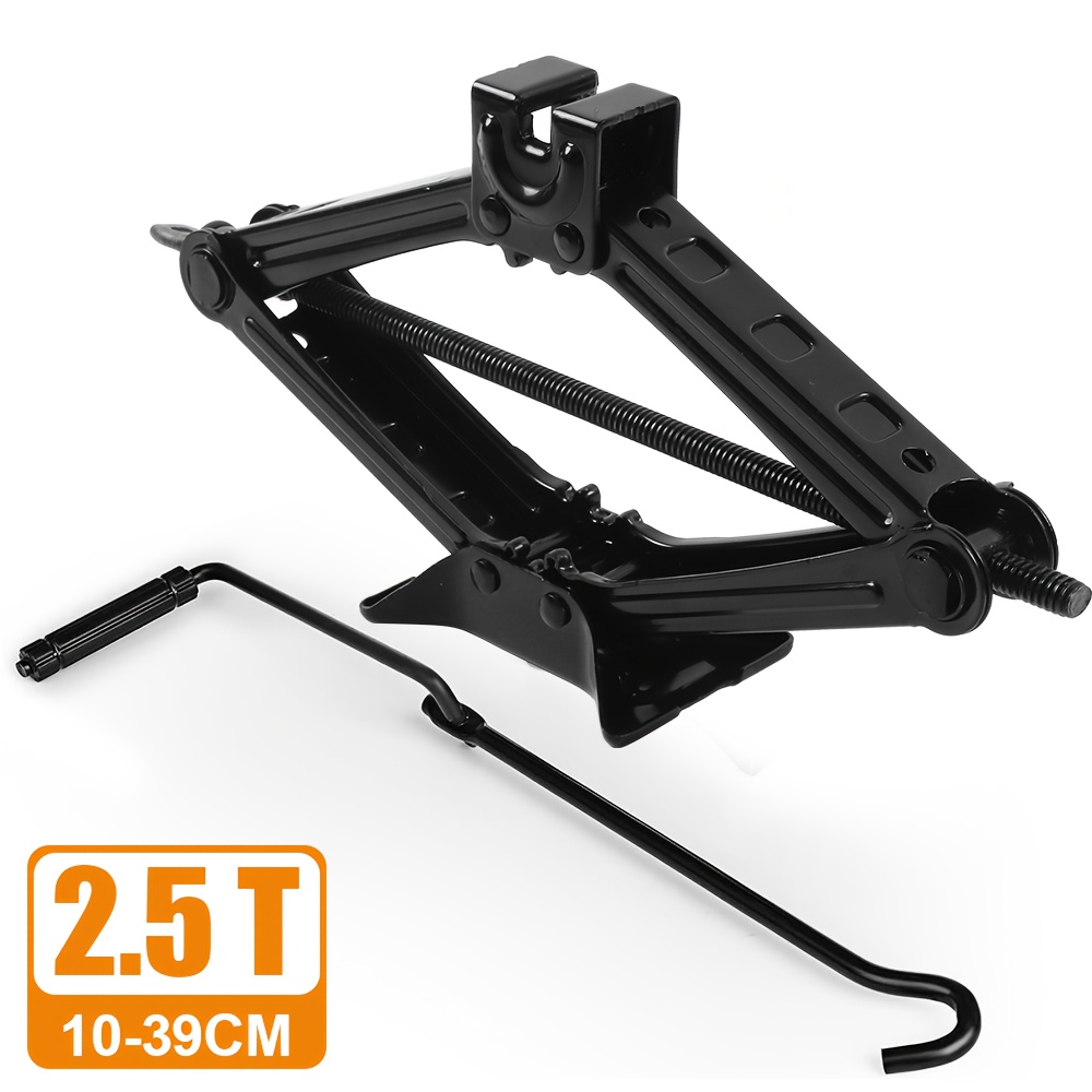 Image of 1.5t/2.5t Scissor Jack | Labor- With Ratchet, High-strength Steel Construction, Lifting Height 10-39cm, Suitable For Cars, Suvs, Sedans, And , Essential In Emergency Tool Kits