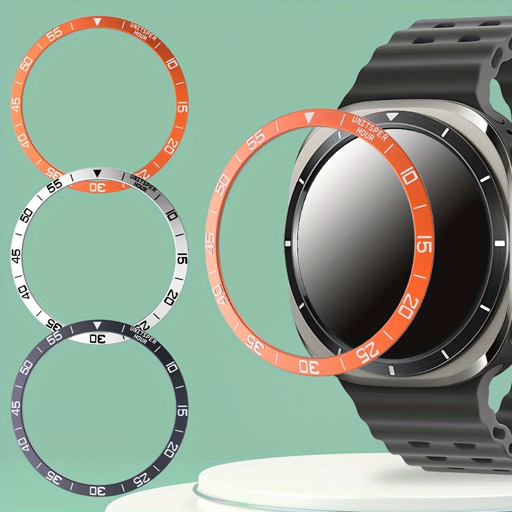 watch bezel rings suitable samsung galaxy watch ultra watch Temu - Technical View