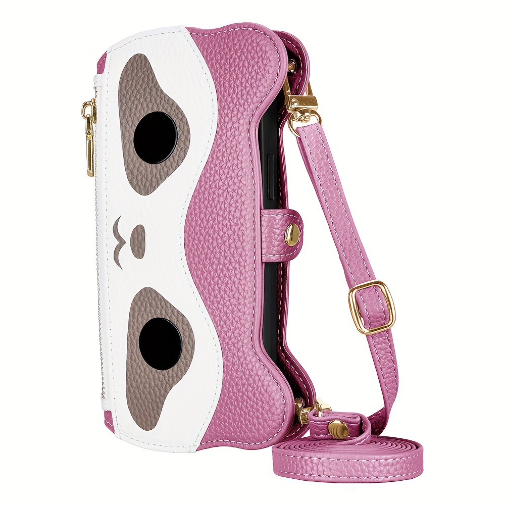 TEMU Phone Case - Suitable For Iphone Pro 17 Air 17 Pro Max 16e 16 Pro 15 Pro 14 Pro Max 13 12 11 Pro Max A Makeup Mirror Multifunctional Wallet