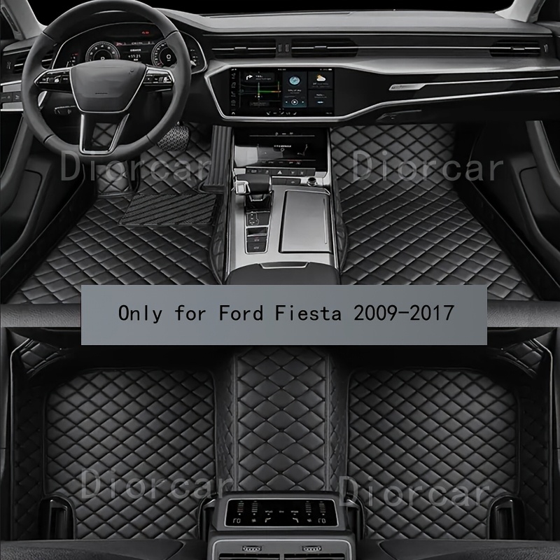 TEMU Pu Leather Car Floor Mats For Ford 2009-2017 Left-hand Drive Gift From For Holidays Interior Parts Of Car Flooring And Carpets Pet Friendly Auto