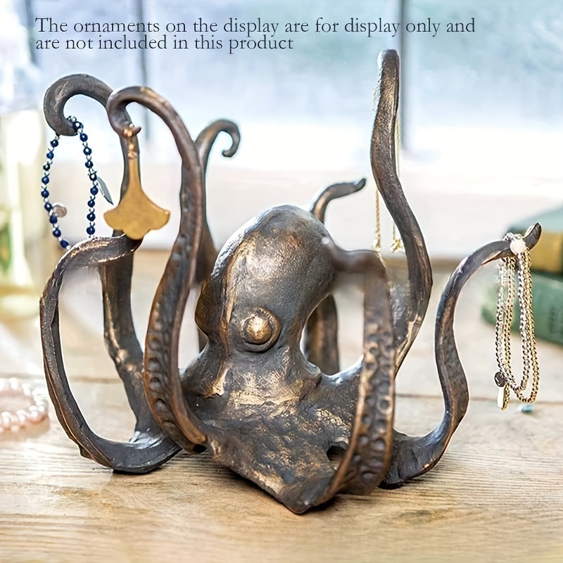 

Octopus Resin Figurine - Decorative Sculpture For Home, Office, Courtyard - Non-electric Collectible Display Piece