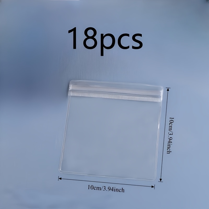 TEMU Transparent Jewelry Bags Made Of Pvc, Self-sealing Pouches For Earrings And Additions, Waterproof Packaging For Collectibles And Bracelets,