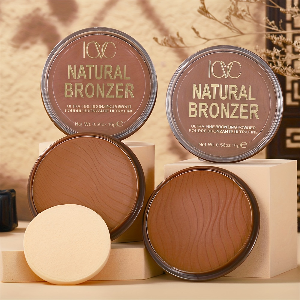 

Natural Bronzer Makeup Powder, Waterproof & Sweatproof Contour Foundation, Matte Finish, Easy To Blend Nose & Facial Contour, 16g
