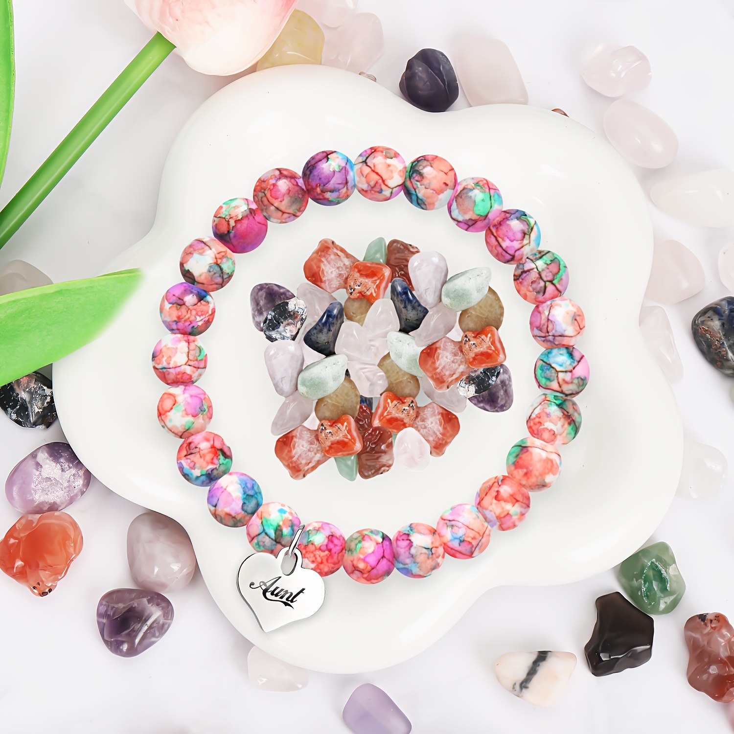 Women's Charming Peach Heart Bracelet, Romantic Gift