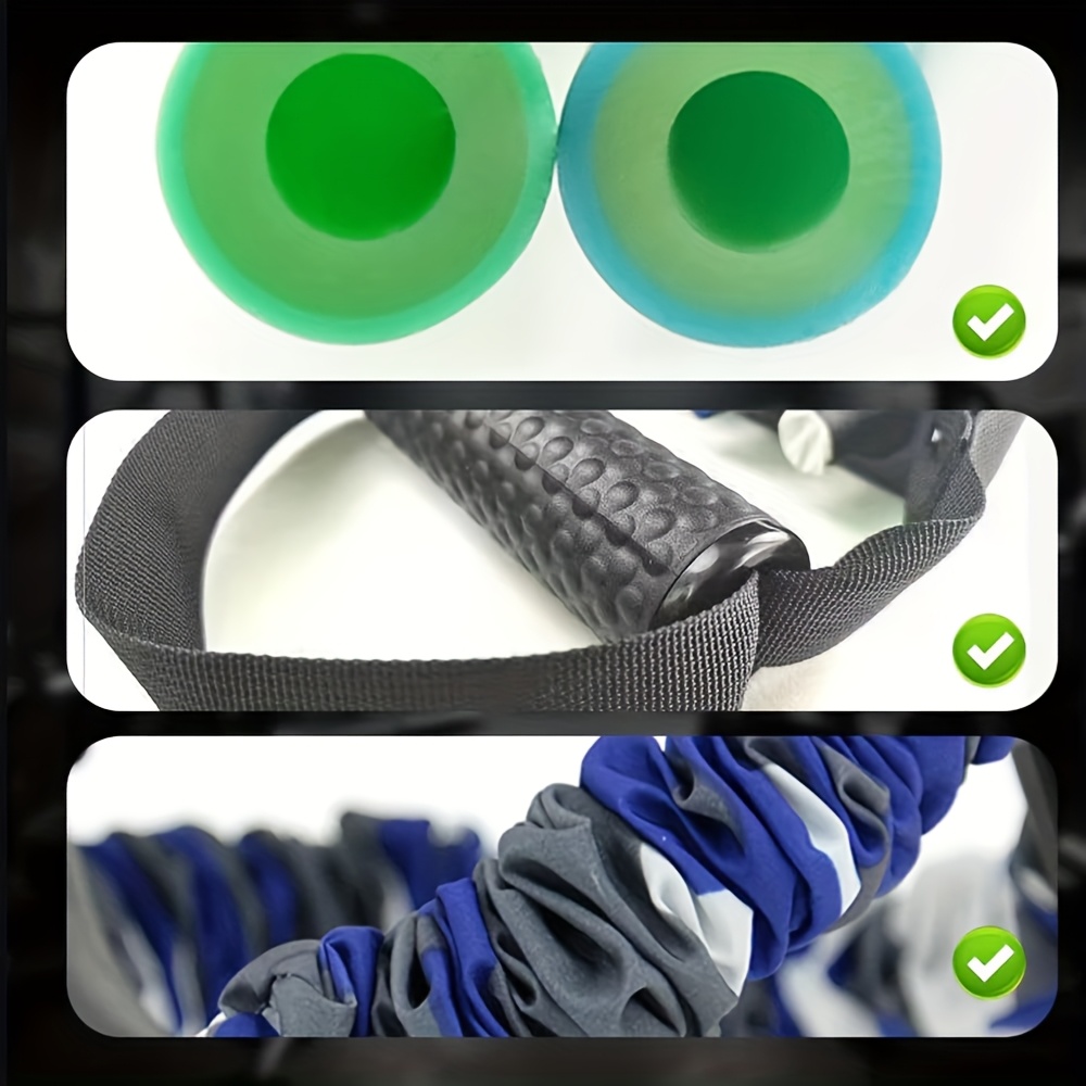 1pc Heavy-Duty 3-Hole Resistance Stretcher - Stackable Adjustable Ankle Puller for Full-Body Workout, Ab Roller Trainer with Ergonomic Handles & Portable Design for Home Gym, Fitness, and Outdoor Training, Resistance Bands for Working Out, Sturdy Construction