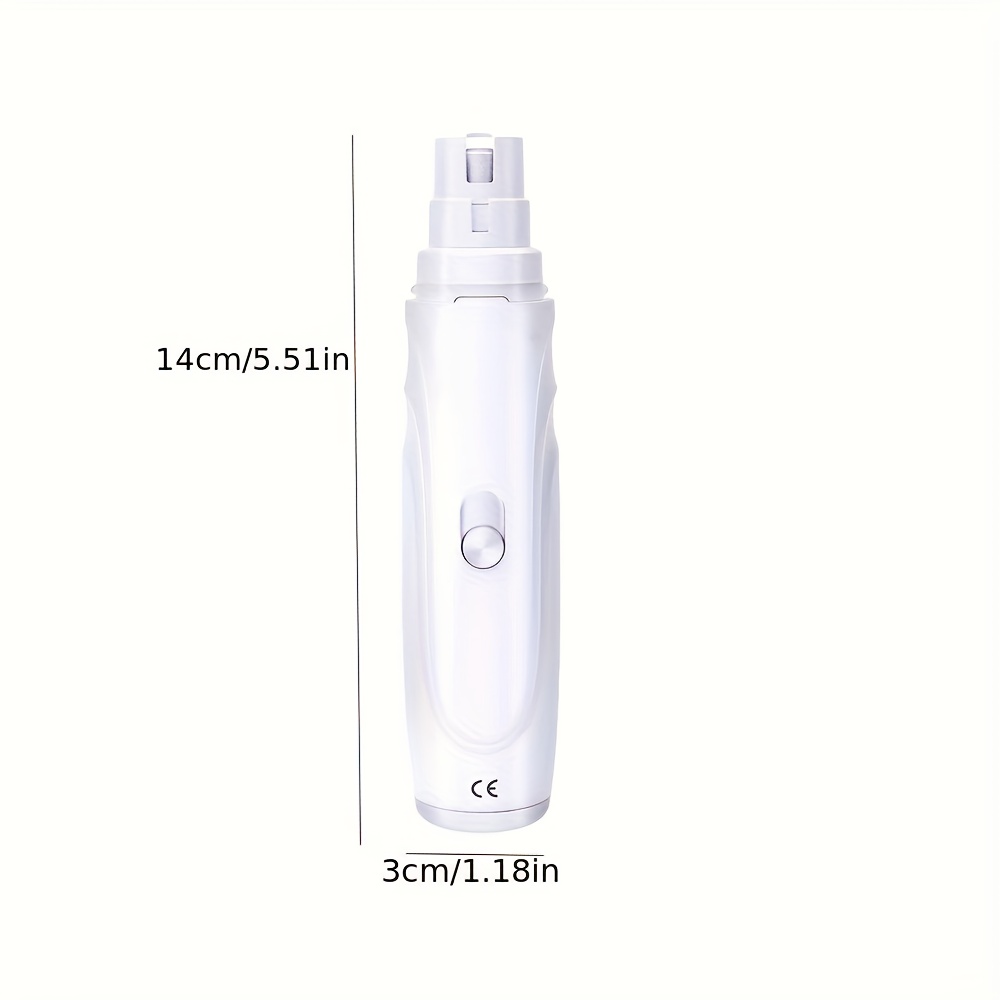 TEMU Electric Pet Nail Grinder, Electric Dog Nail Scissors Quiet Electric Paw Nail Trimmer Tool, Without Battery