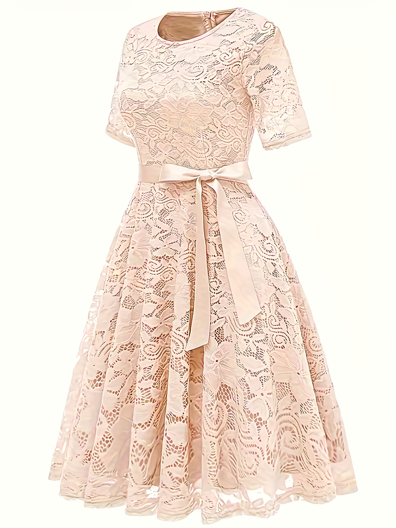 summer dress featuring lace a fitted silhouette - Temu Czech Republic