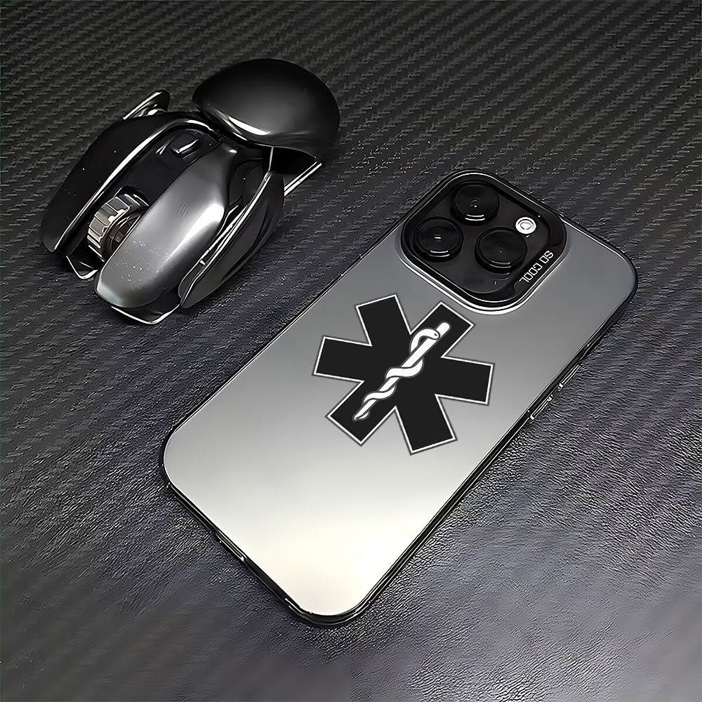 TEMU Phone Case - Ems Ambulance Phone Case Compatible With Iphone 17, 16e, 16, 15, 14, 13, 12, 11, Mini, Pro Max Xr Xsmax 8, 7 Plus - Anti-drop Matte