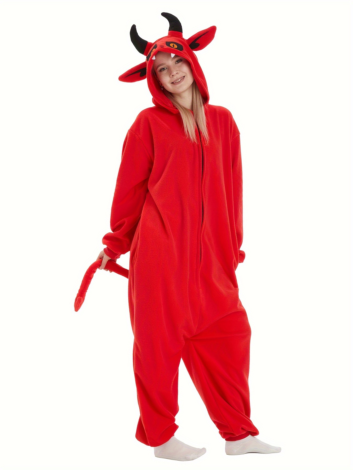 Devil Themed Onesie Halloween Costume