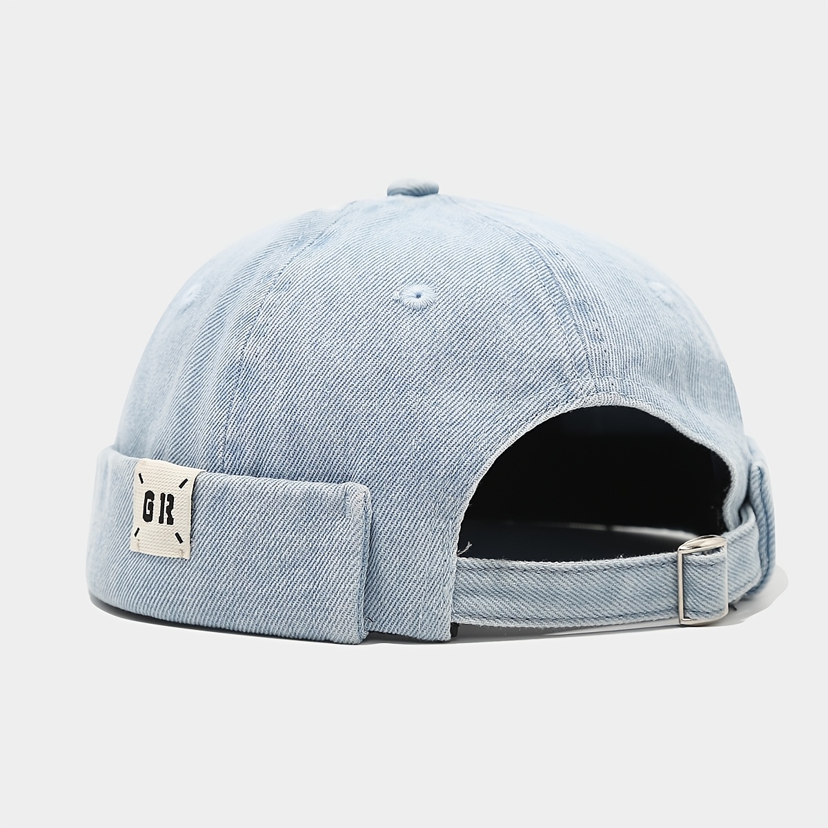 Brimless Cap, Individual Patch Gr Letter Landlord Hat, Unisex Street Cool Adjustable Hip-hop Hat, Trendy All-match Hat