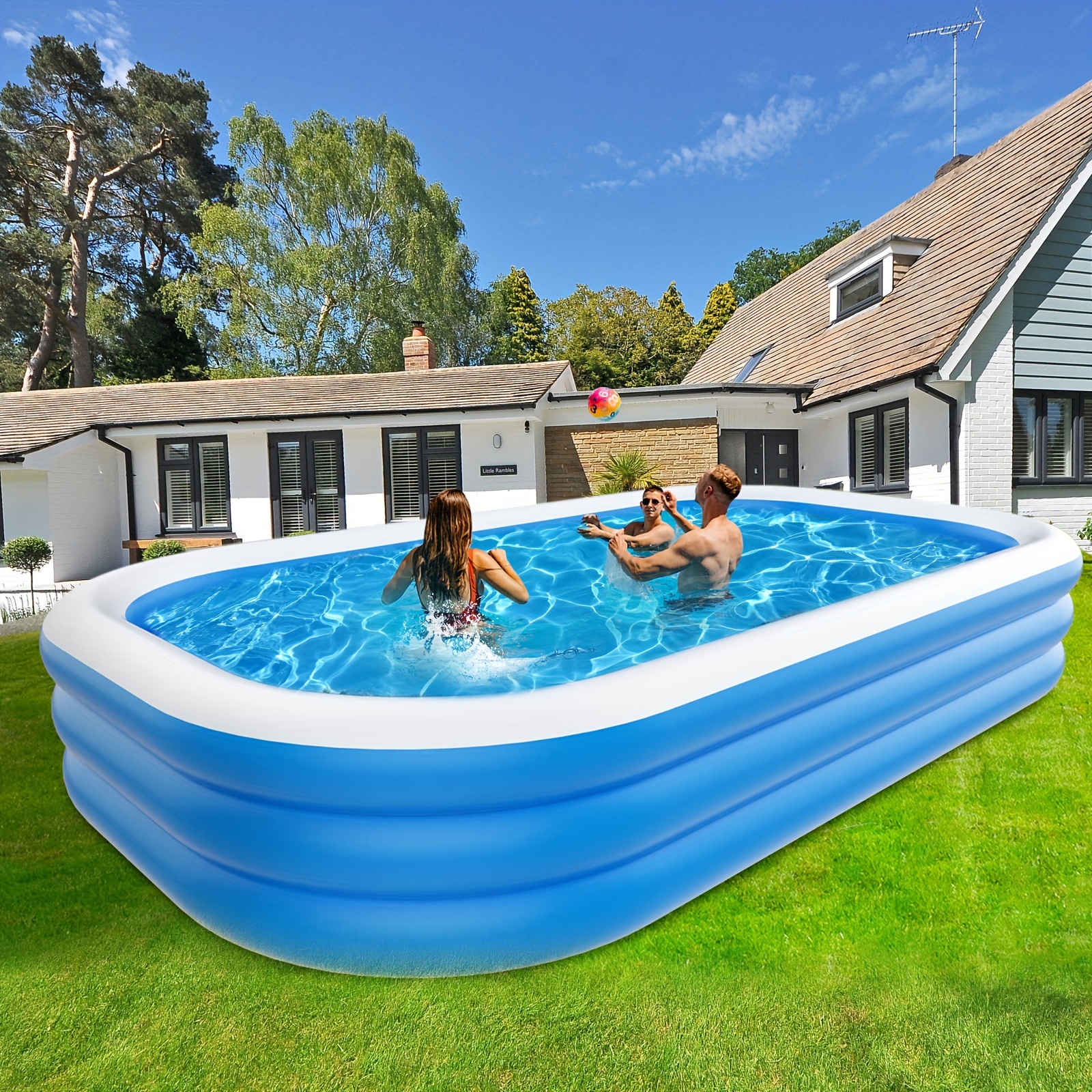 Kiddie Pool Thickened Inflatable Pool, Family Swimming Pool