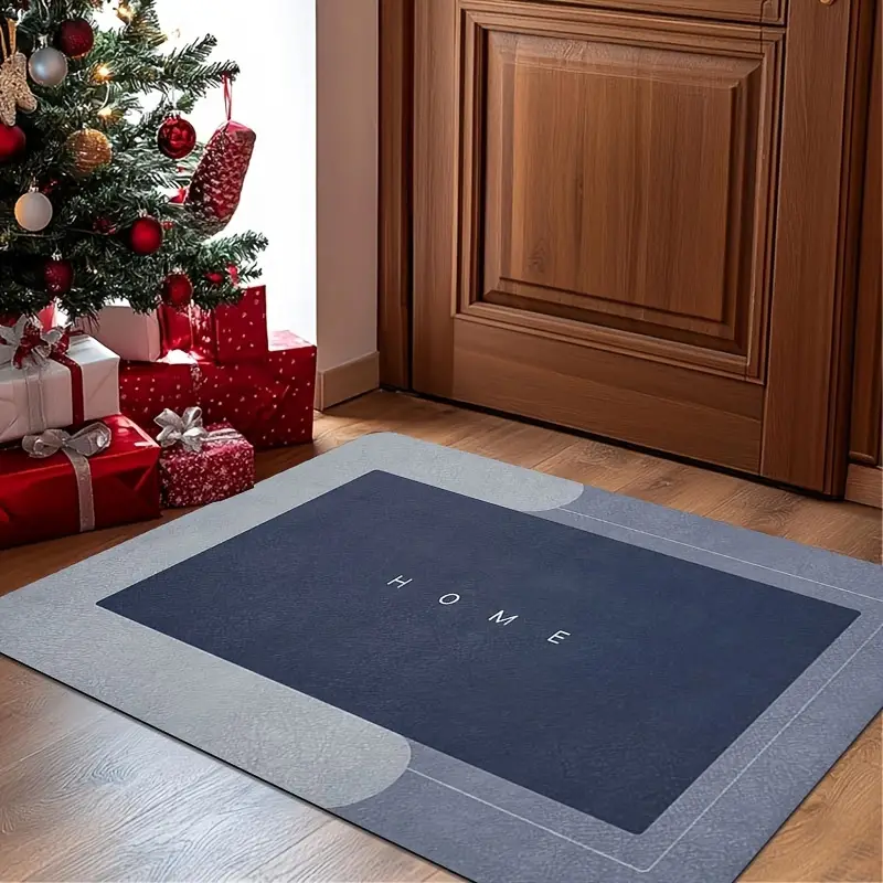 1pc super absorbent diatomaceous earth bathroom mats - quick-drying, non-slip floor mats, mats, ideal for bathroom, carpets, and bathroom door mats, water absorption Product details 4