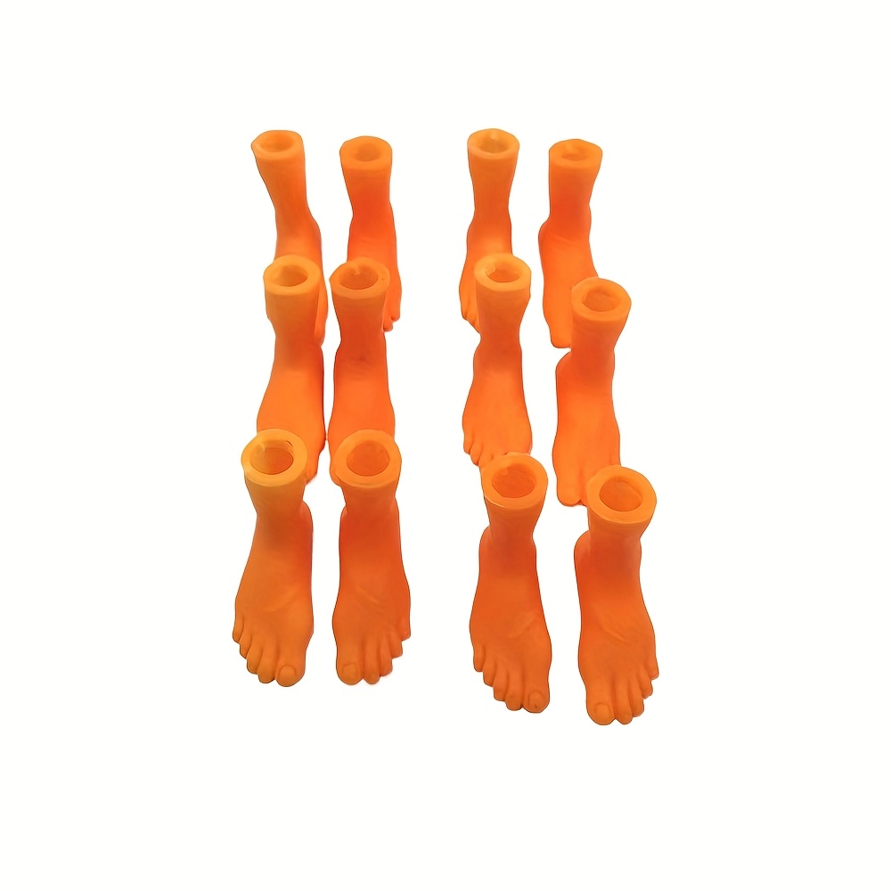 6pairs Finger Feet Puppet Tiny Feet Realistic Left and Right Small Feet