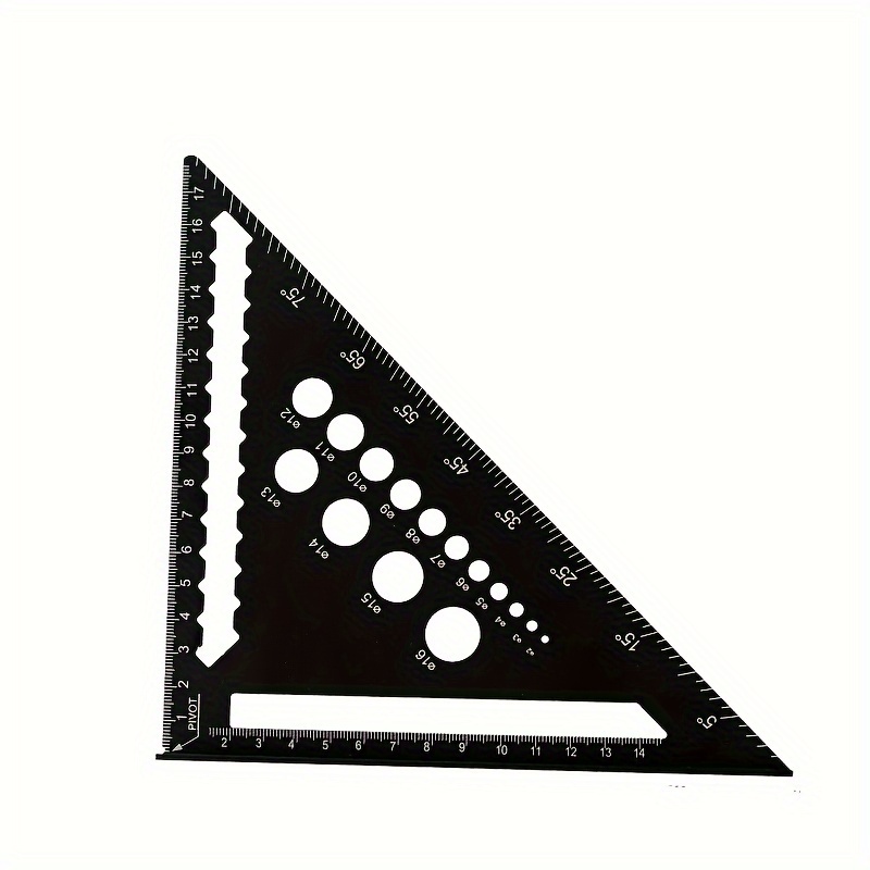 Professional Ruler Triangular Ruler 7 Inch Angle 45 Degrees Thickened Large Angle Ruler Woodworking Special High-precision Triangle Ruler Measuring Tools