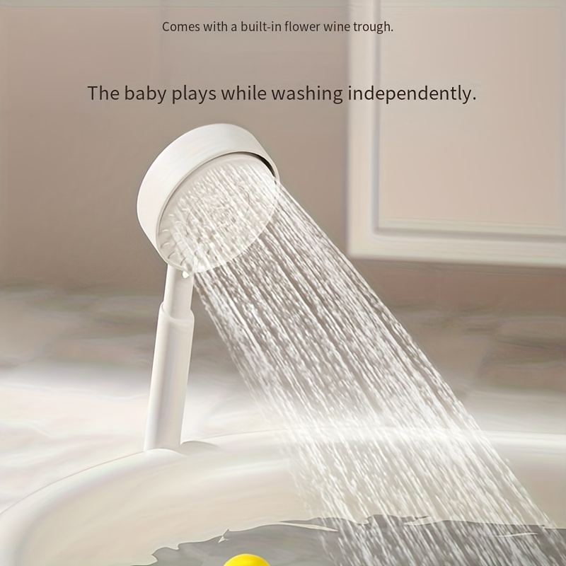 Baby Large Bath Tub for Children, Plastic Folding Bathing Basin, Foldable Soaking Tub That Can Be Used for Sitting Or Lying Down, Includes a Folding Bath Rack, Folding Water Bucket, And Folding Water Scoop in a 4pcs Set