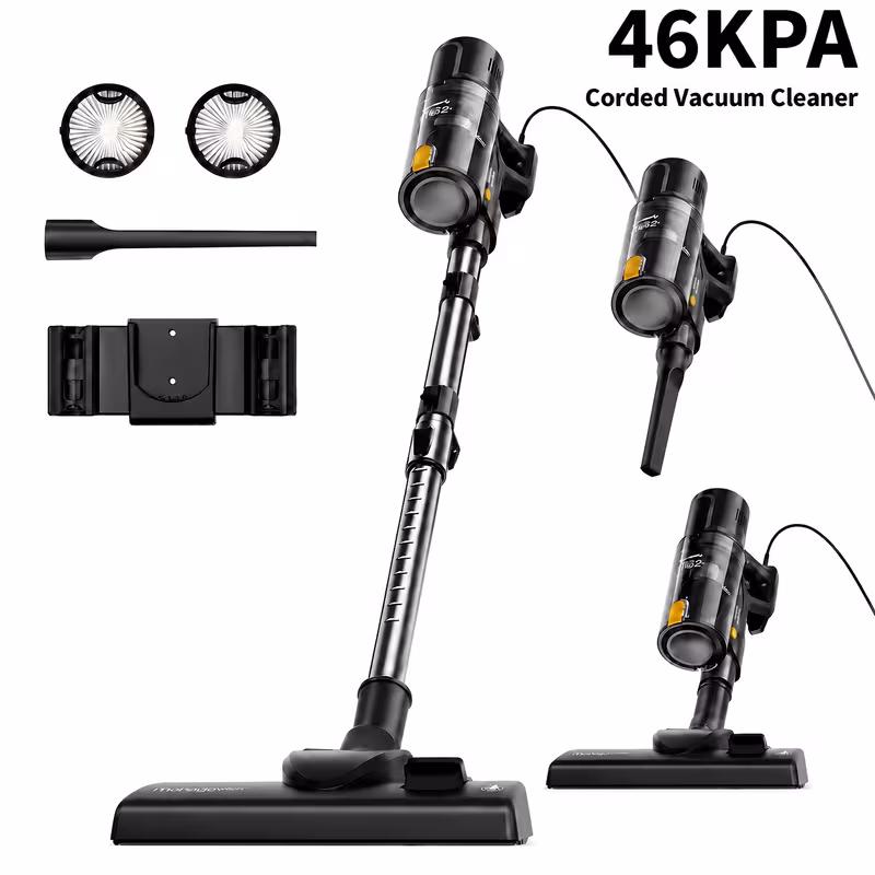 Cordless Vacuum Cleaner - 46kPa Suction, Lightweight Main Unit with Detachable Battery (Main Unit Only)