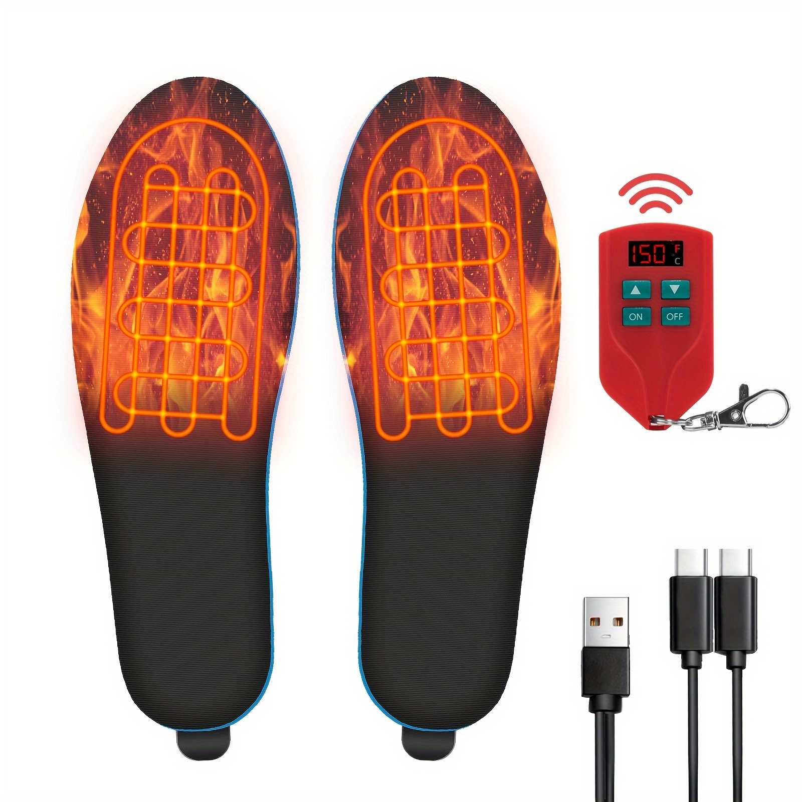 

Rechargeable Insoles - Insoles , , Usb- Inserts For Women Men